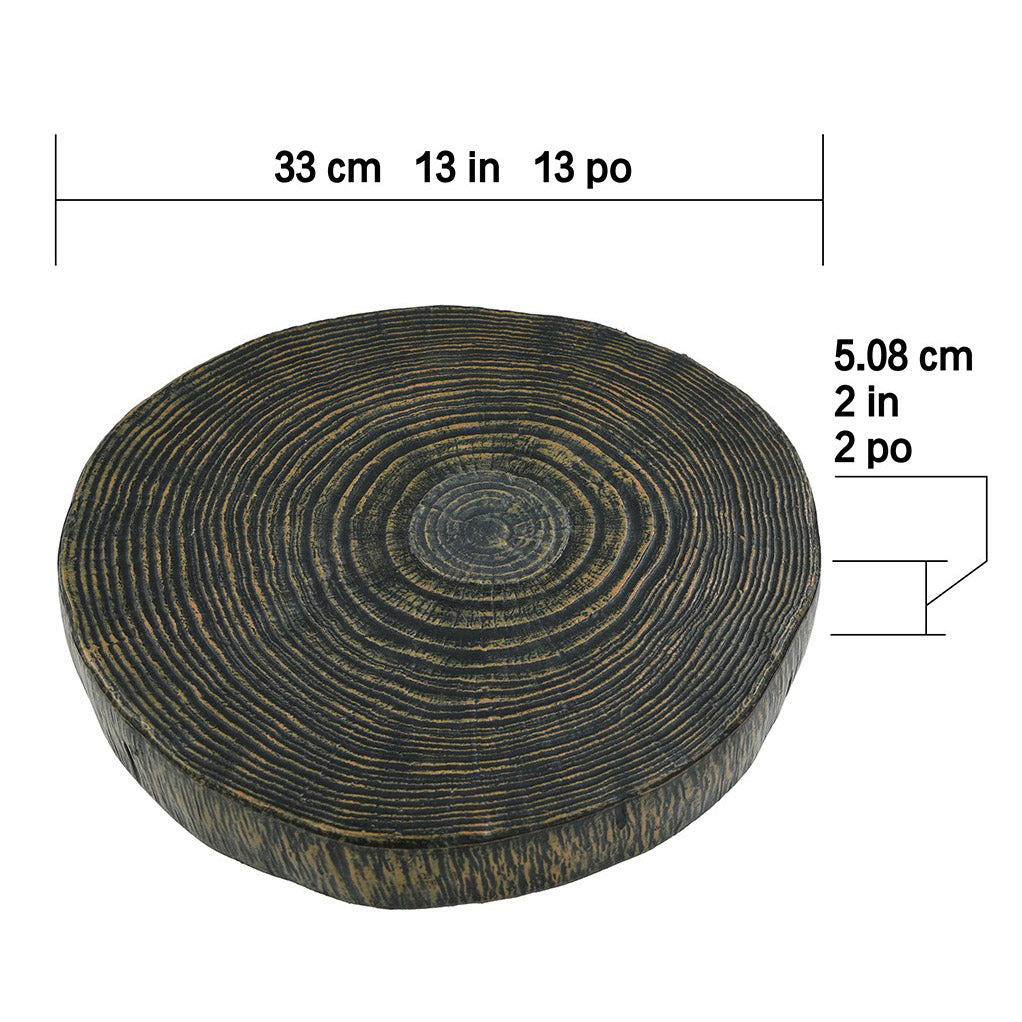 Stone Composite Stepping Stones, 3-Pack
