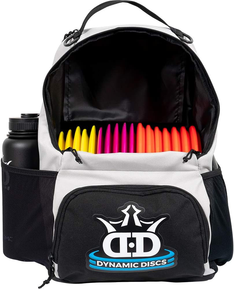 Dynamic Discs Cadet Disc Golf Bag - 17+ Discs Capacity - Beginner Disc Golf Accessories for Men - USA Business & Support - Includes Accessories Pouch & Water Bottle Holder - Lightweight & Durable