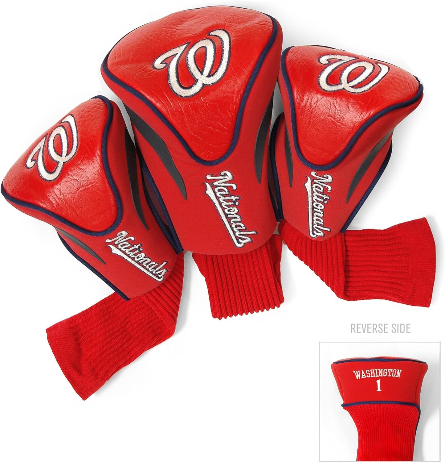 Team Golf MLB Adult-Unisex 3 Pack Contour Head Covers