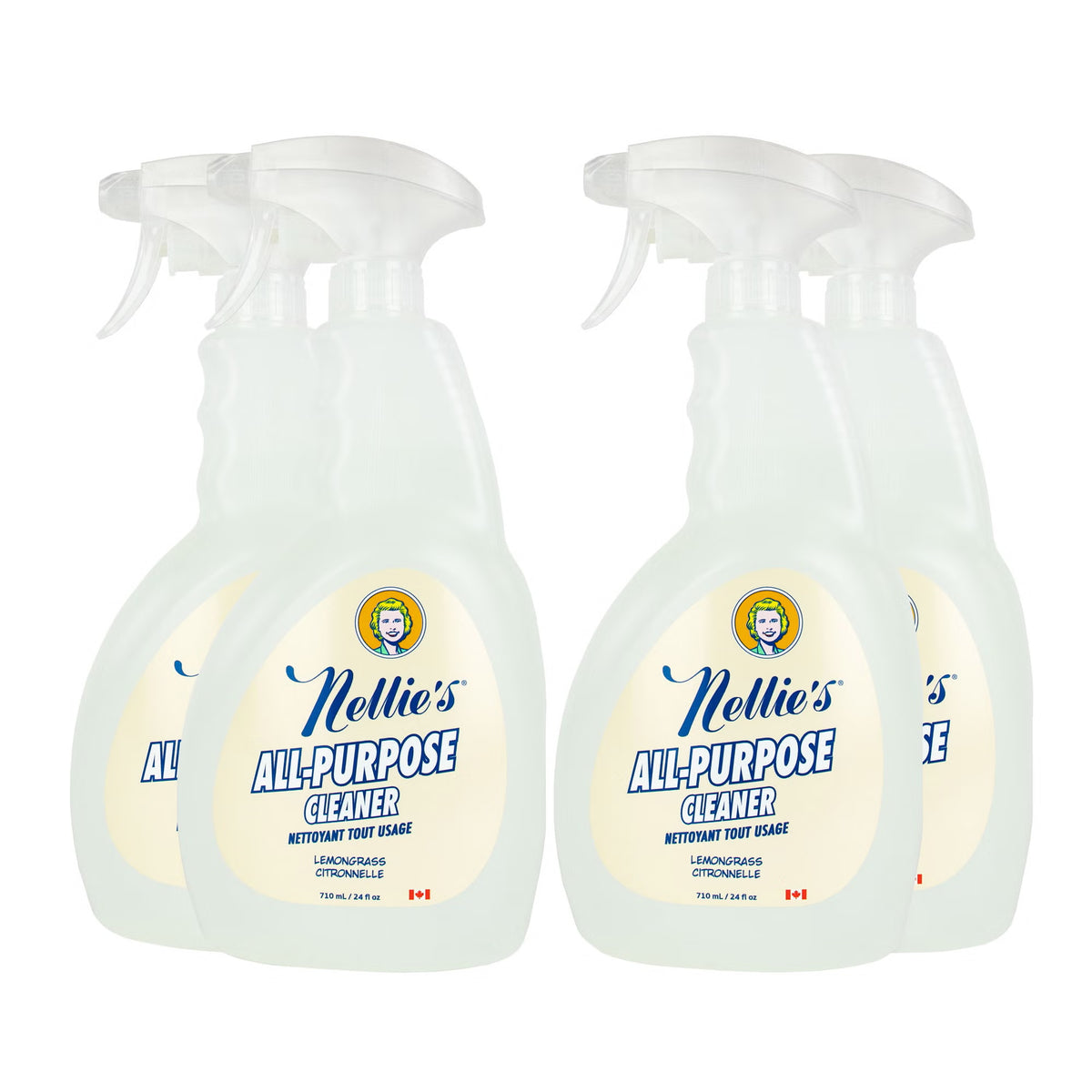 Nellie'S All-Purpose Cleaner, Lemongrass, 24 Fl Oz, 4-Count