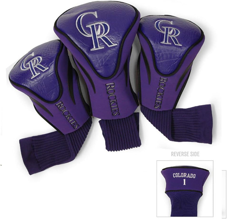 Team Golf MLB Adult-Unisex 3 Pack Contour Head Covers