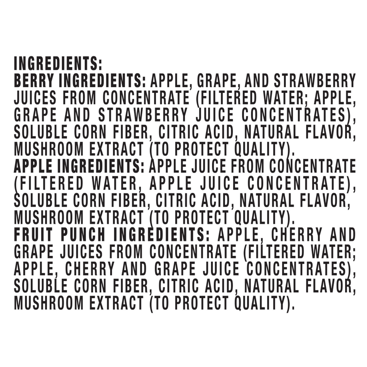 Capri Sun, 100% Juice, Variety Pack, 6 Fl Oz, 40-Count