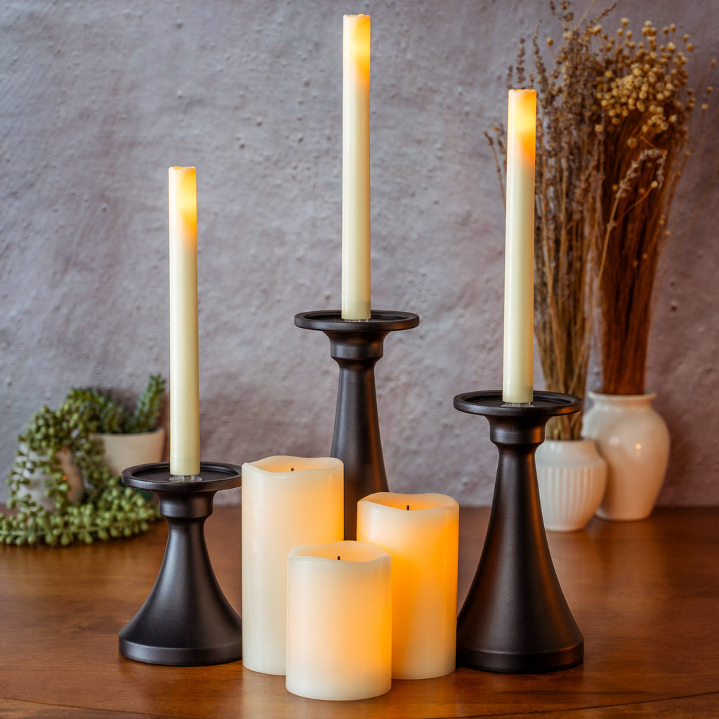 Elevate your space with our 9-Piece Fusion Tapers, Pillars, and Holders Set! ✨🕯️ #HomeDecor #CandleLovers