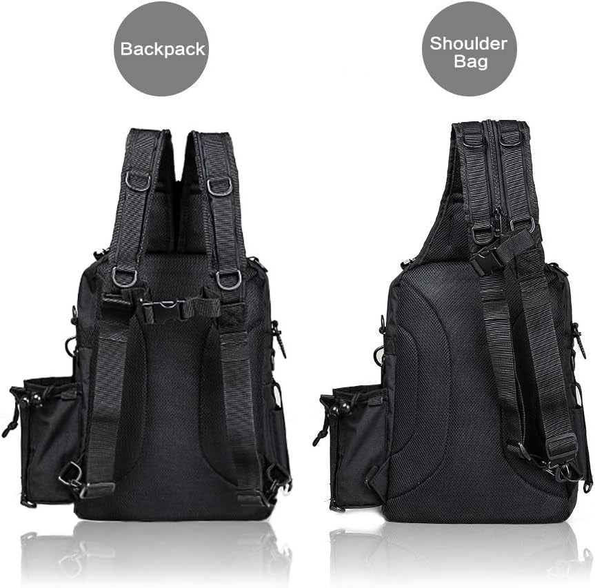 BLISSWILL Outdoor Tackle Bag - Large Water-Resistant Fishing Backpack
