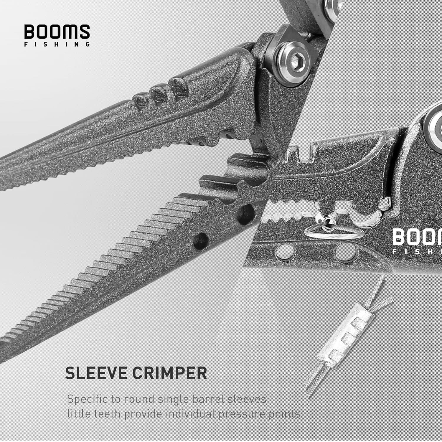 Booms Fishing F07 Pliers Hook Remover, Split Ring Pliers Stainless Steel, Saltwater Tools with Lanyard and Sheath, Gift for Men