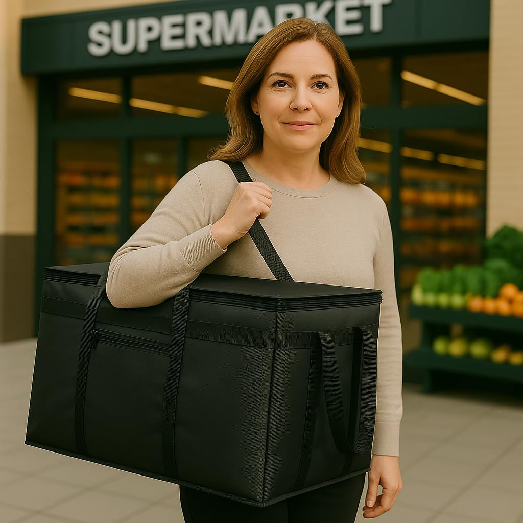 Musbus Catering Bag Doordash 22X14X13 3 Pack Insulated Food Delivery Bag Cooler Bags Keep Food Warm Therma Cooler Bags Therma Catering Shopper Accessories Hot