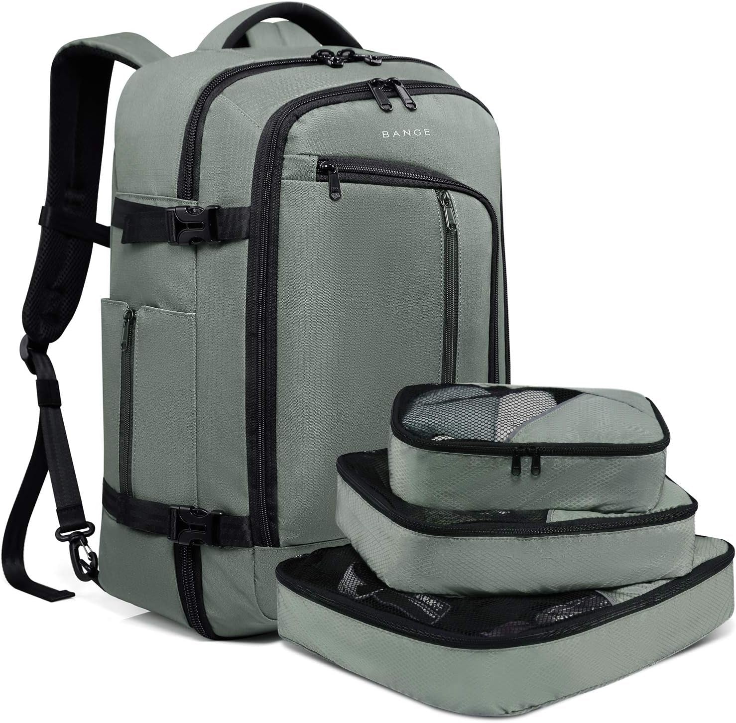 BANGE Mens Business Backpack for Work, Computer Backpacks Fits for 17.3 Inch Notebook,Convertible Weekend Backpack Briefcase for Traveling