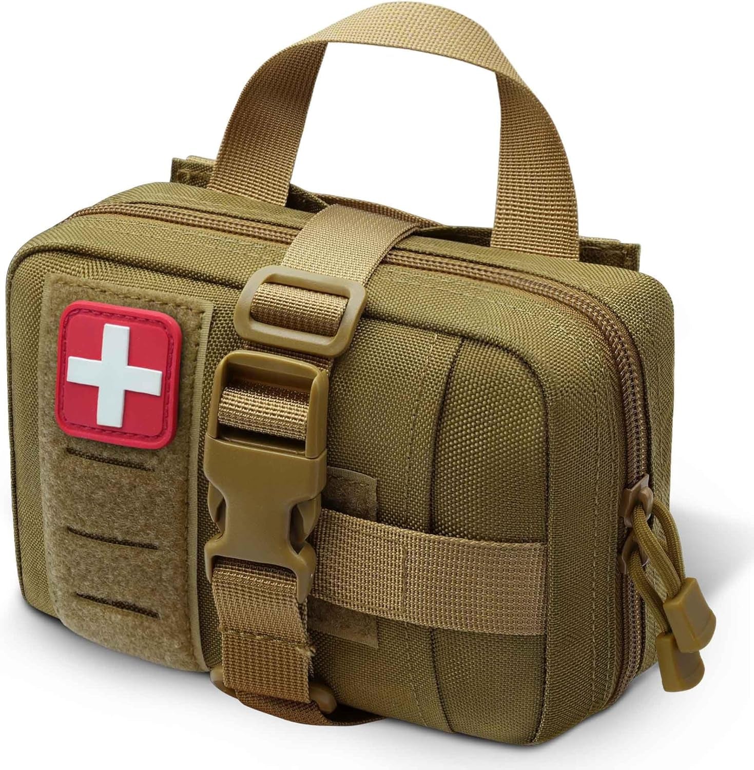 Upgrade Molle Rip Away Ifak Pouch, Tactical Small Belt First Aid Pouch Medical Utility EMT Pouch Only