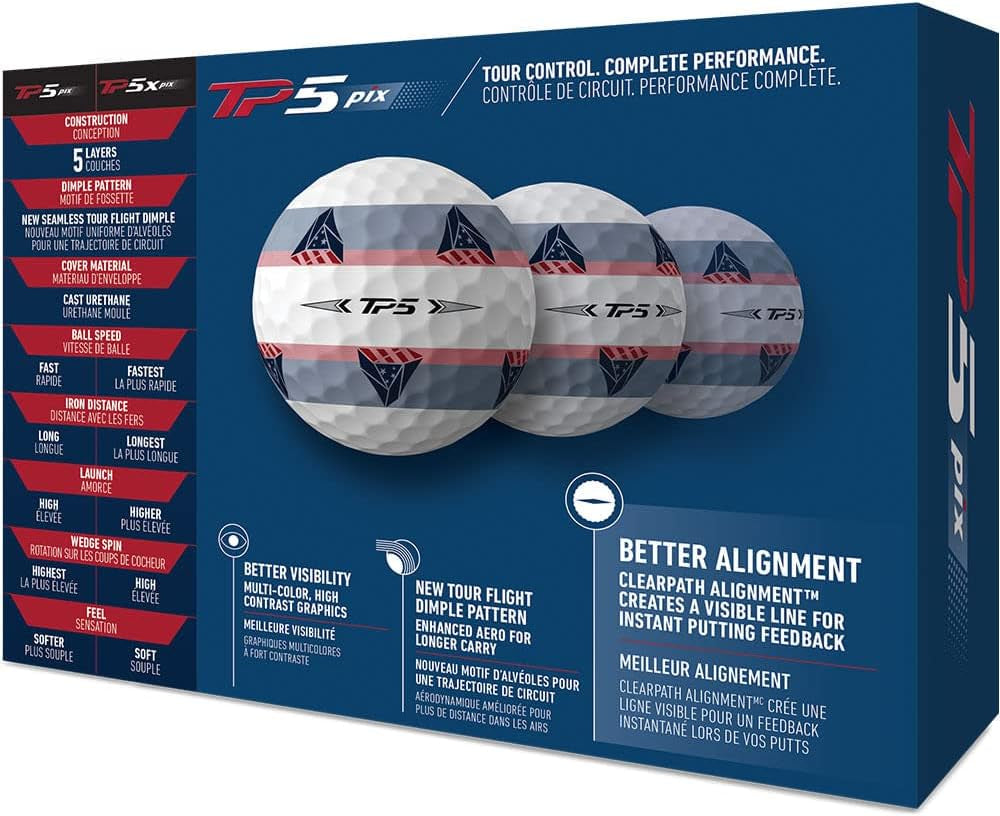 Taylormade 2021 TP5 Pix USA Golf Balls