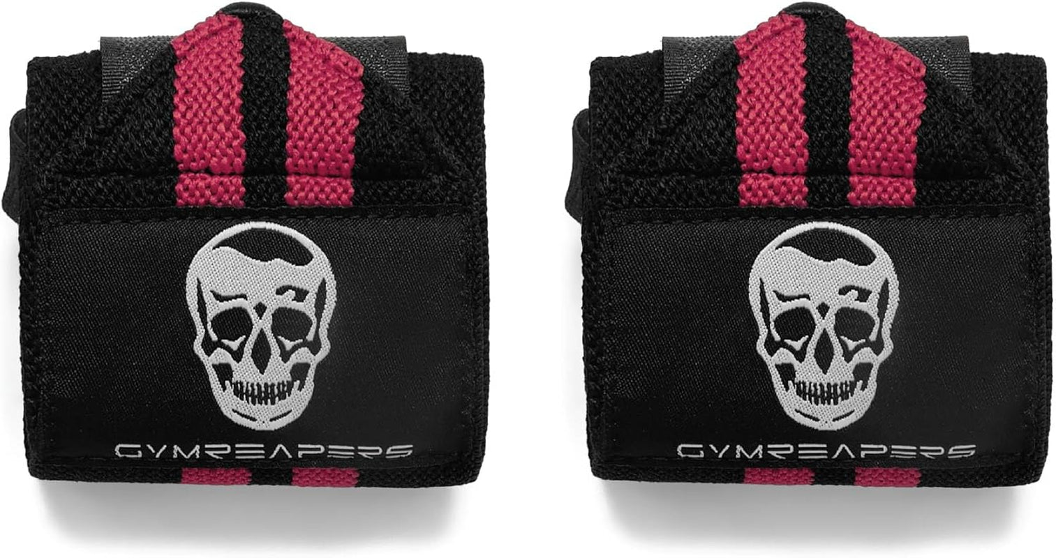Gymreapers Weightlifting Wrist Wraps (IPF Approved) 18" Professional Quality Wrist Support with Heavy Duty Thumb Loop - Best Wrap for Powerlifting Competition, Strength Training, Bodybuilding