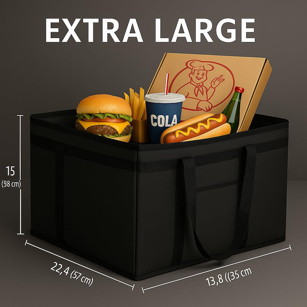 Musbus Catering Bag Doordash 22X14X13 3 Pack Insulated Food Delivery Bag Cooler Bags Keep Food Warm Therma Cooler Bags Therma Catering Shopper Accessories Hot