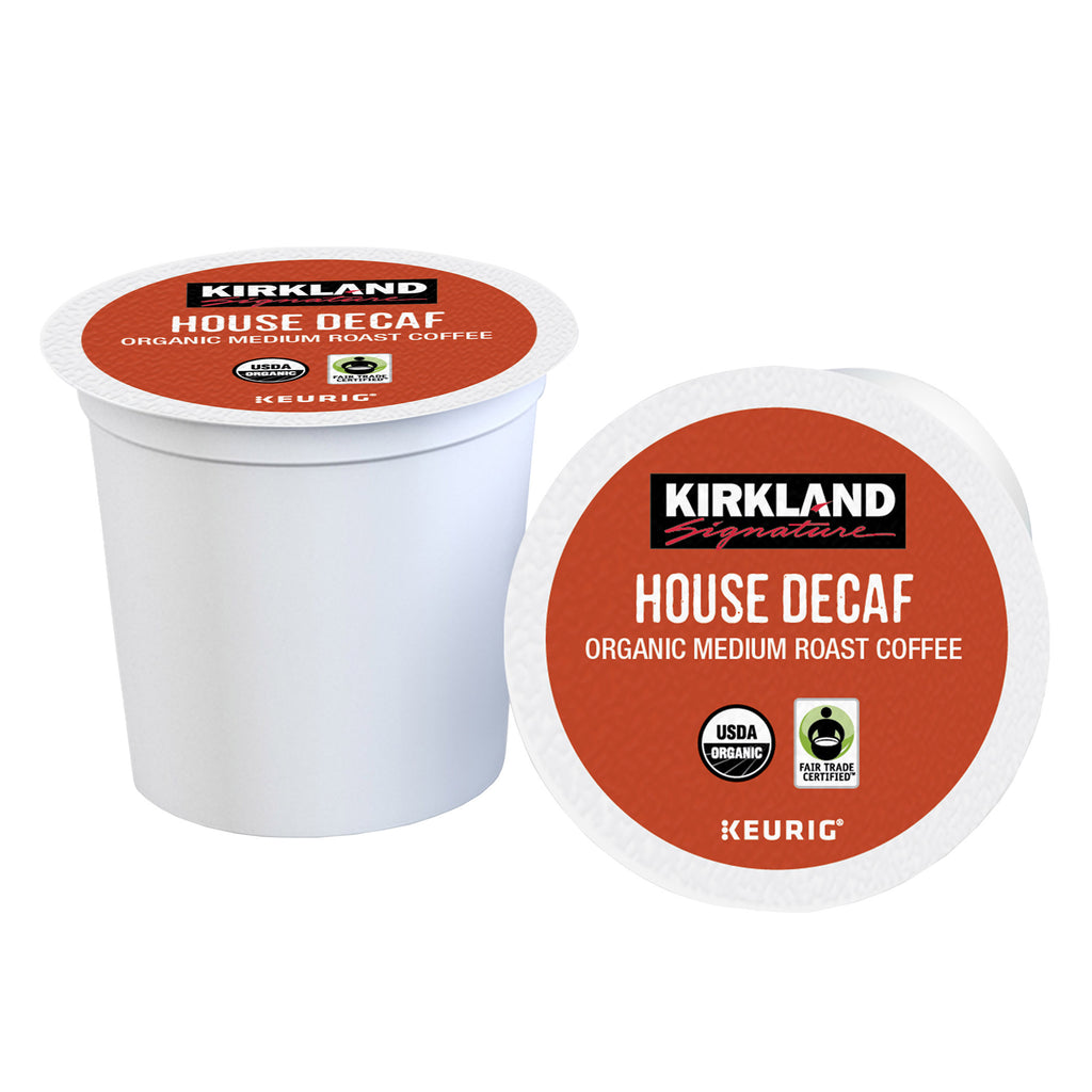 Kirkland Signature Coffee Organic House Decaf K-Cup Pod, 120-Count