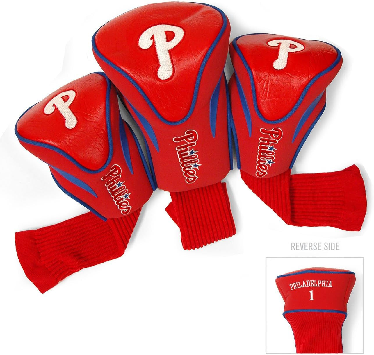 Team Golf MLB Adult-Unisex 3 Pack Contour Head Covers