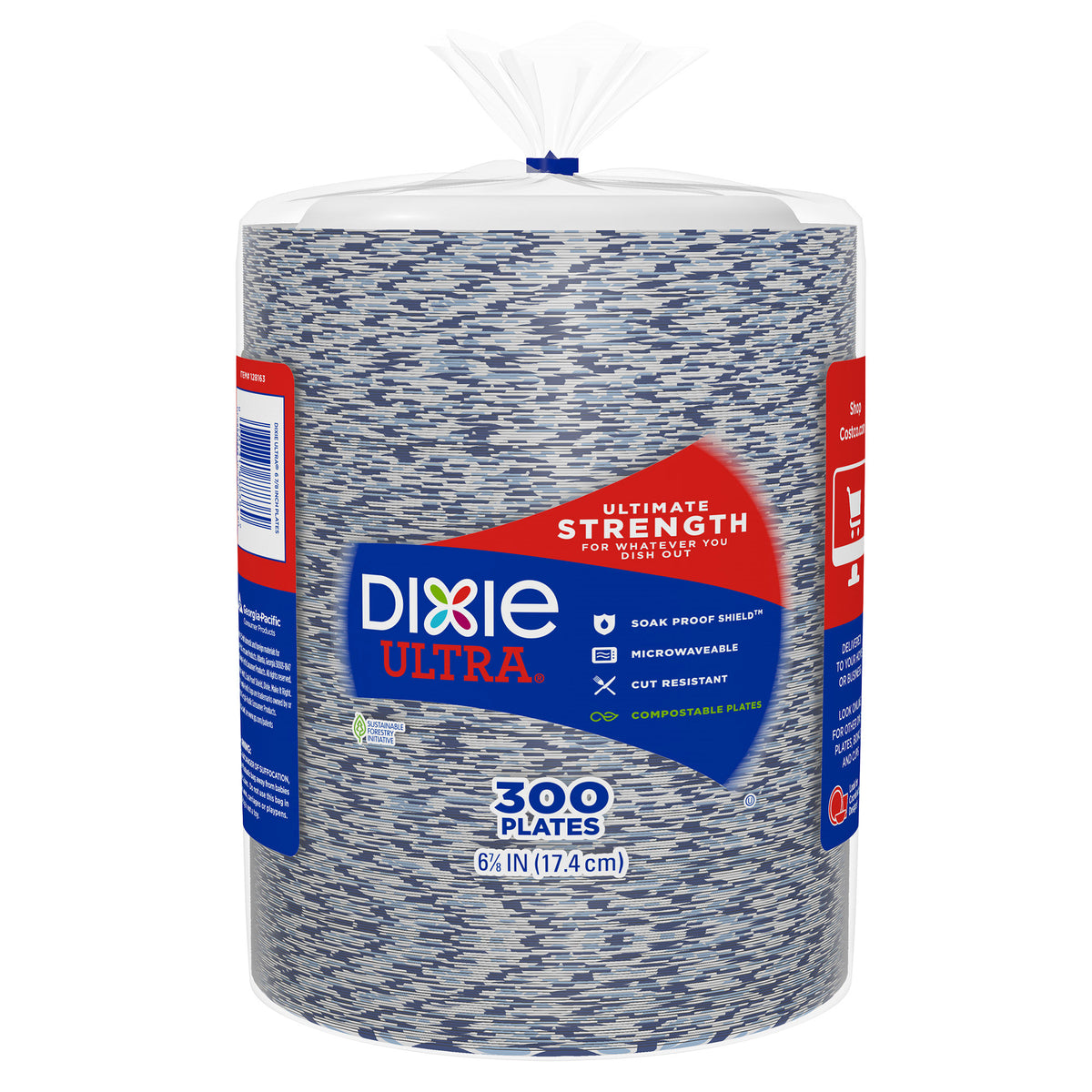 Dixie Ultra 6-7/8" Paper Plate, 300-Count