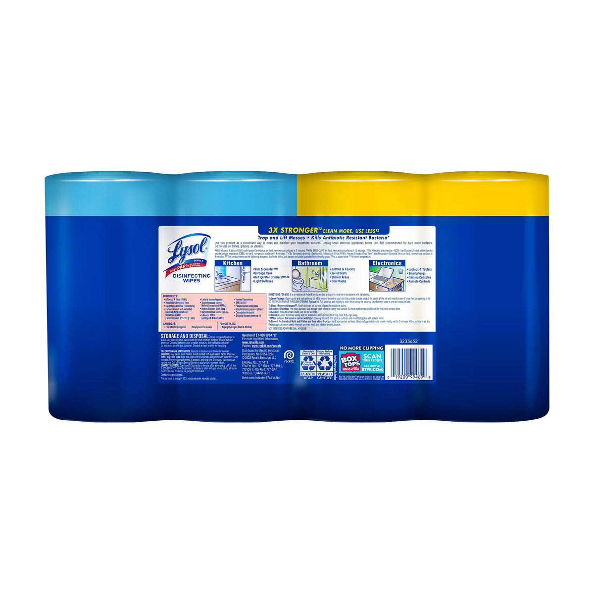 Lysol Disinfecting Wipes, Variety Pack, 95-Count, 4-Pack