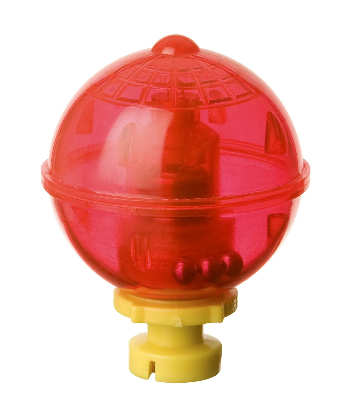 Lighted Fishing Float for Night Fishing, Red/Yellow, Small Round