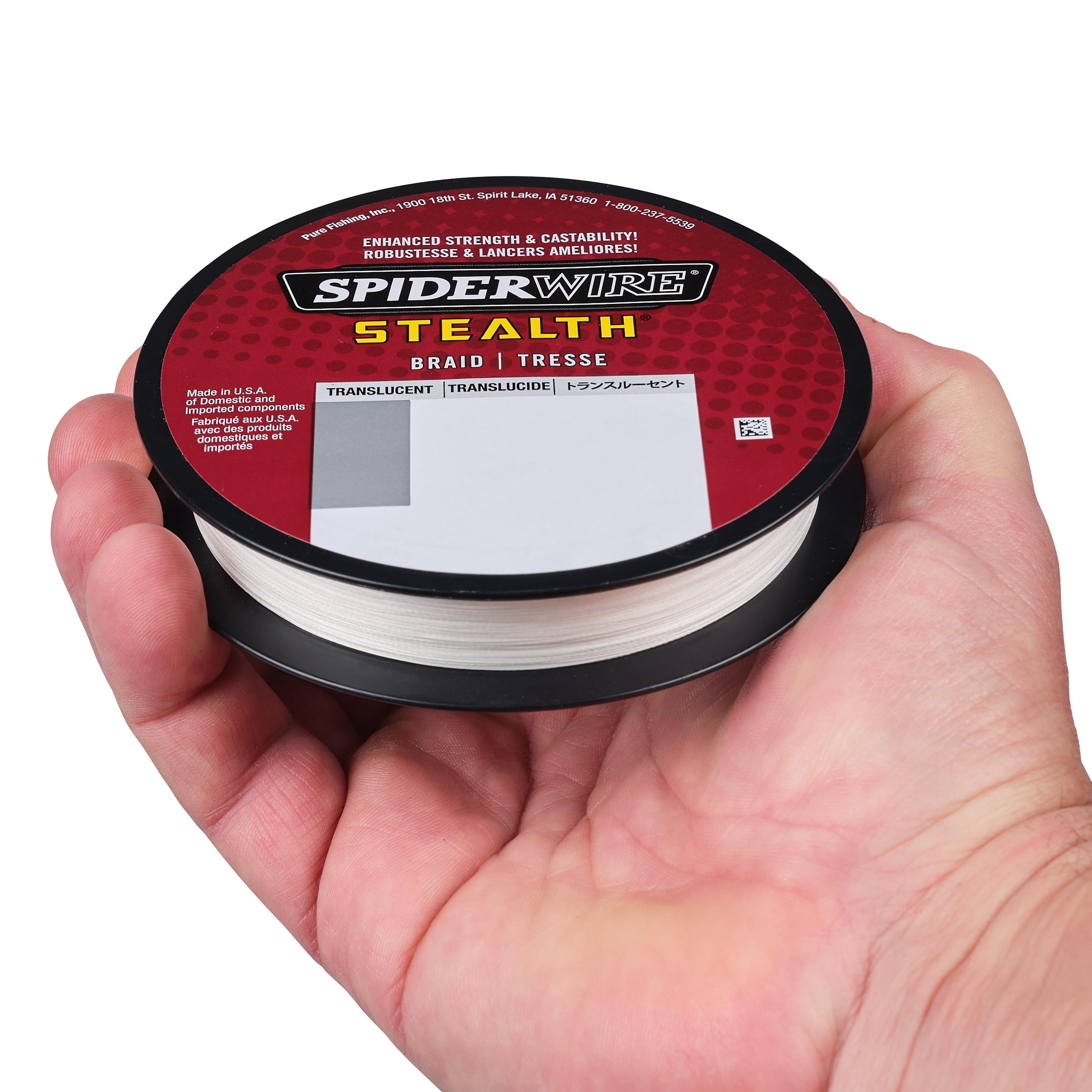 Stealth® Translucent Braid Fishing Line, Translucent, 8 Lb Test Strength, 125 Yd