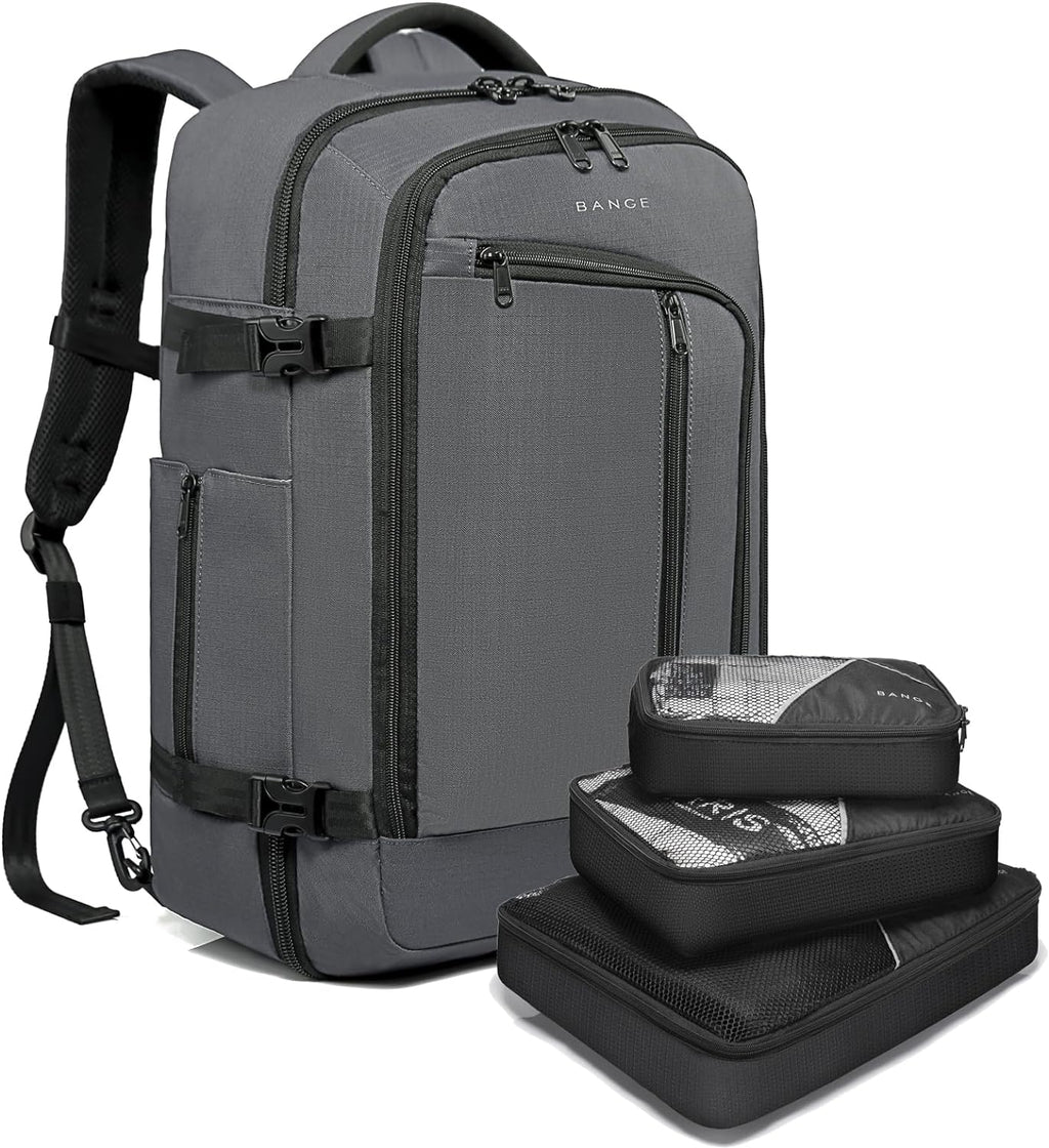 BANGE Mens Business Backpack for Work, Computer Backpacks Fits for 17.3 Inch Notebook,Convertible Weekend Backpack Briefcase for Traveling
