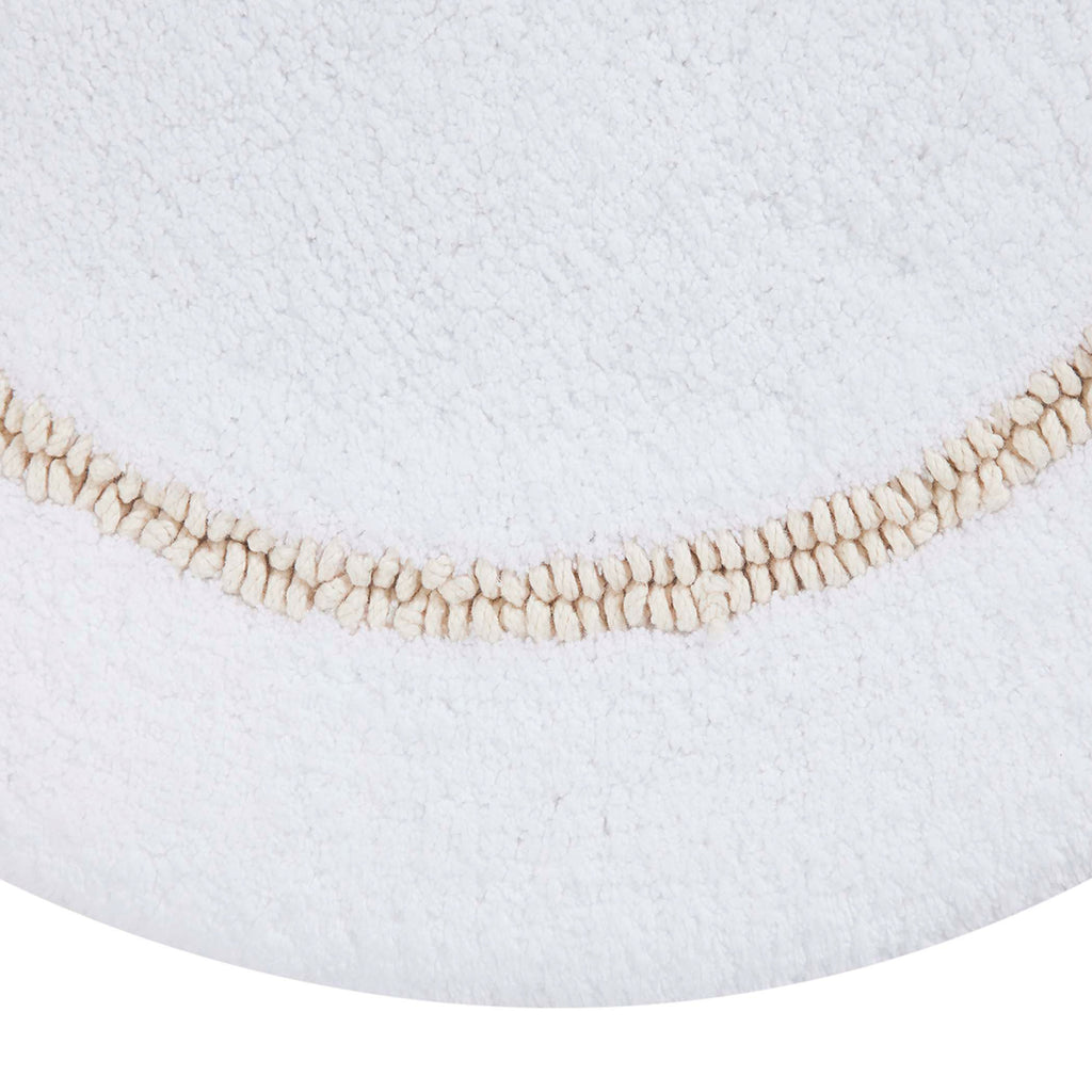 Oval Border Bath Rug