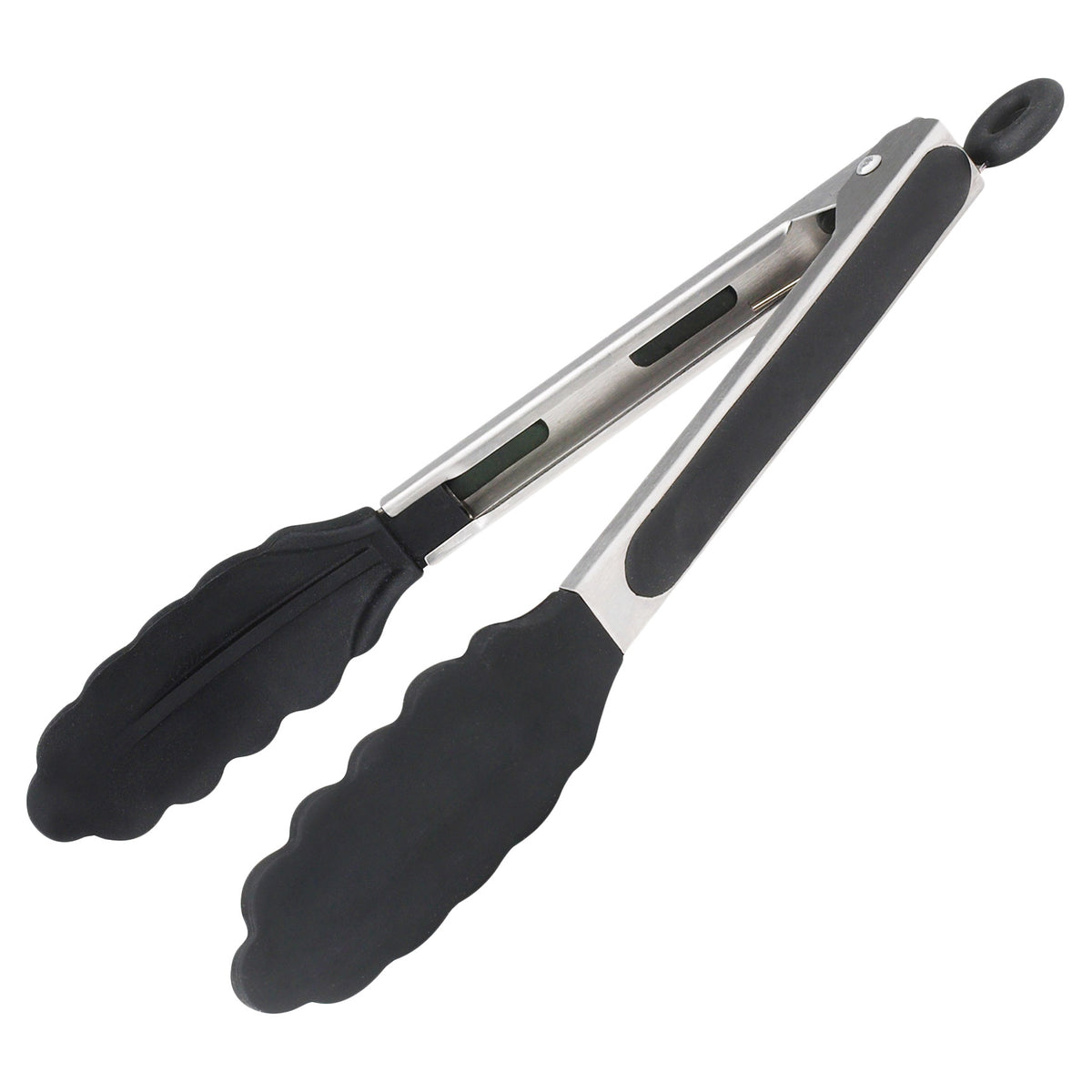 Winco 9-Inch Non-Slip Locking Tongs, Stainless Steel, 4-Count