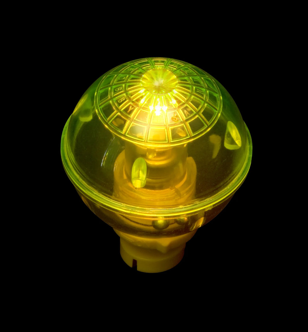Lighted Fishing Float for Night Fishing, Red/Yellow, Small Round
