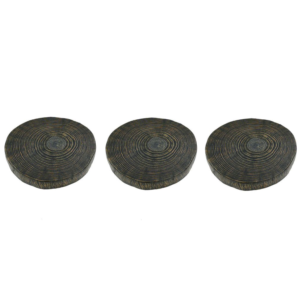 Stone Composite Stepping Stones, 3-Pack