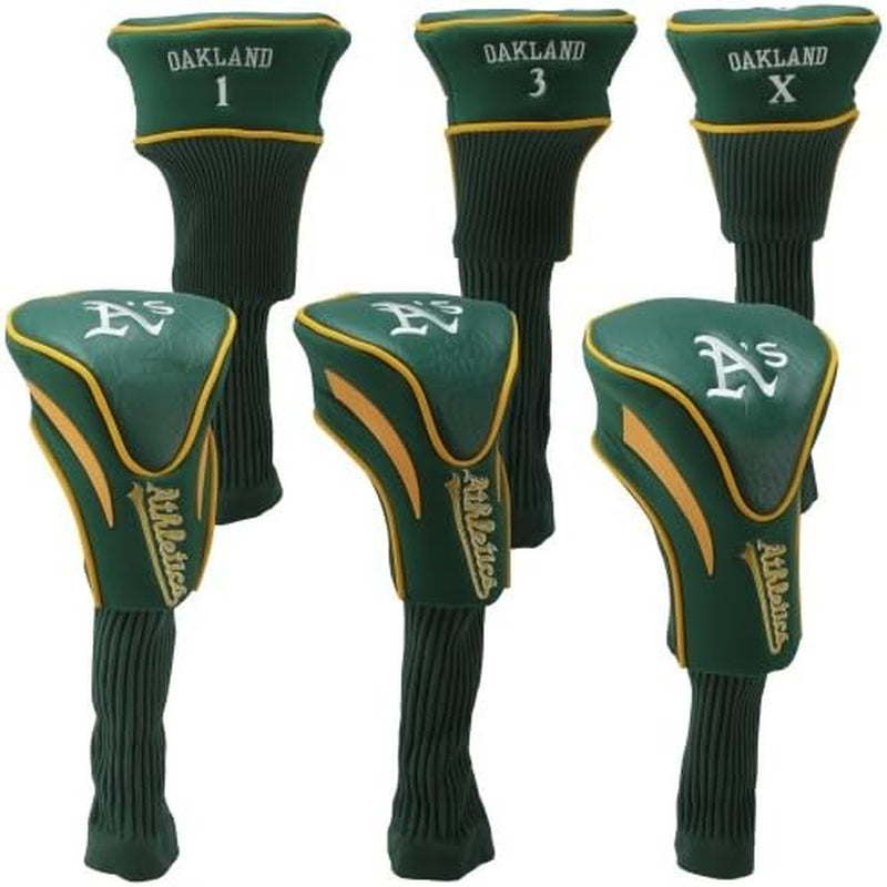 Team Golf MLB Adult-Unisex 3 Pack Contour Head Covers