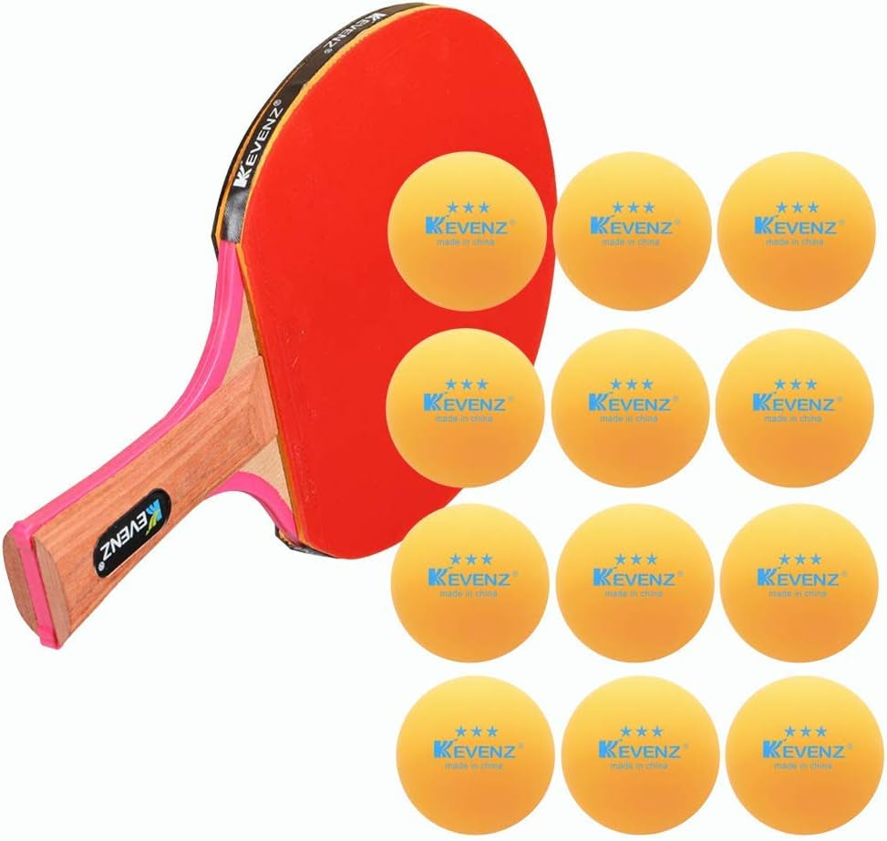 KEVENZ 3 Star Ping Pong Balls, 40+Mm Advanced Table Tennis Ball, Bulk Outdoor Ping Pong Balls (Orange, White)