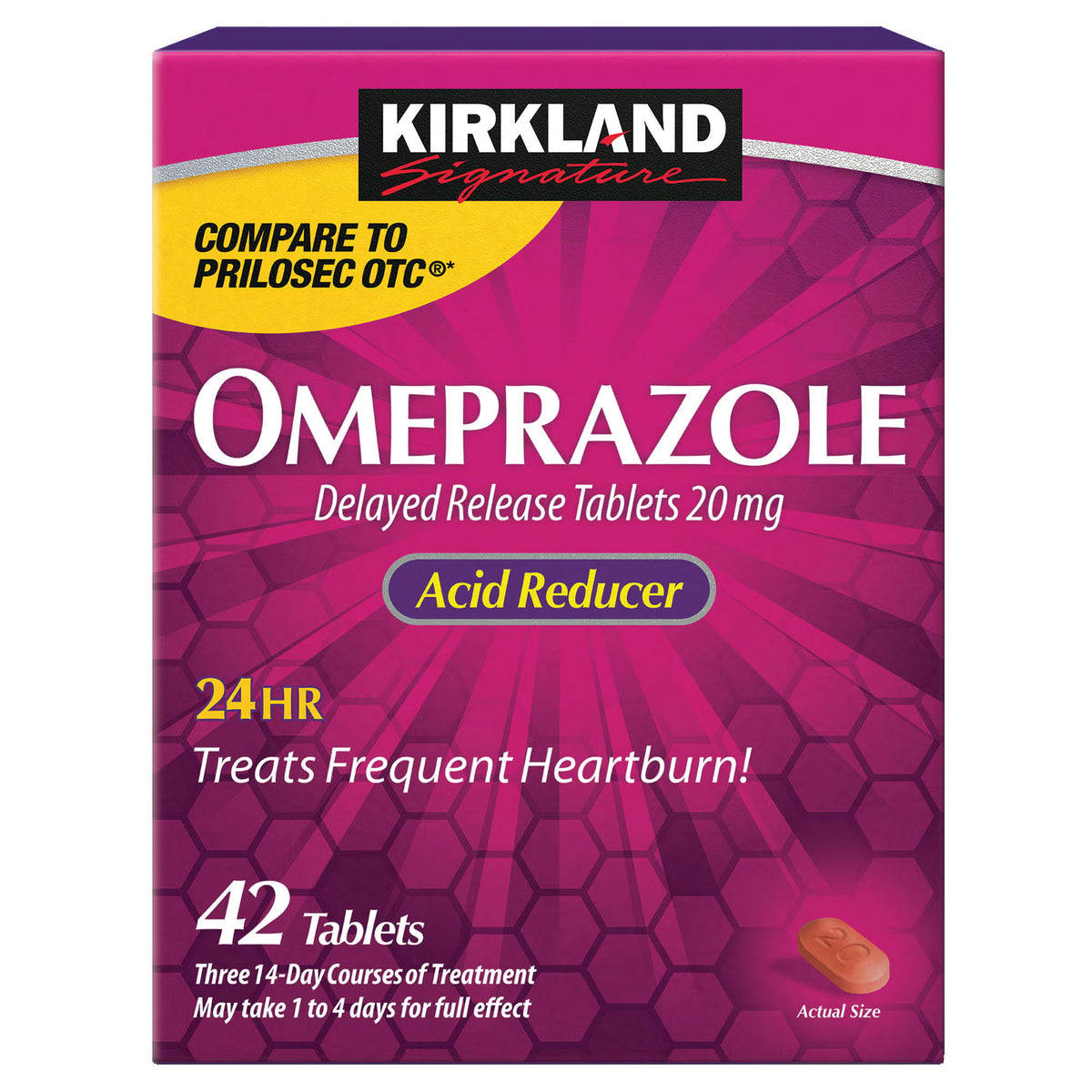 Kirkland Signature Omeprazole 20 Mg., 42 Tablets