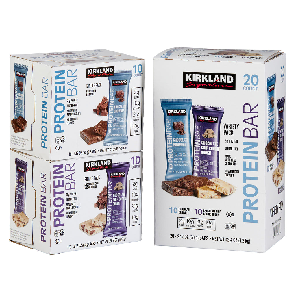 Kirkland Signature Protein Bar, Variety Pack, 2.12 Oz, 20-Count