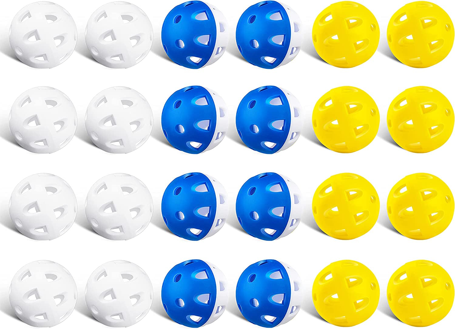 CHAMPKEY Limited Flight Practice Golf Balls | True Hitting Feeling and Side Spin Golf Training Balls