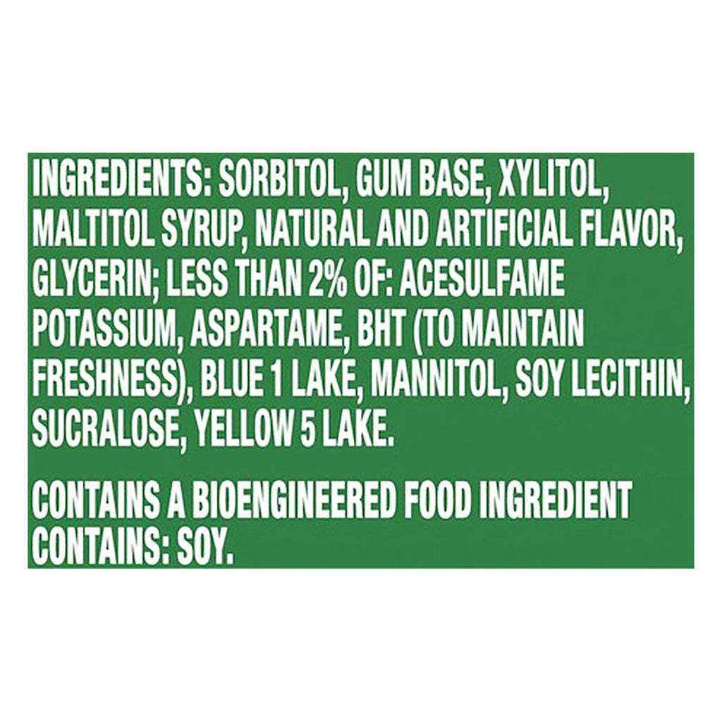 Trident Sugar Free Gum, Spearmint, 14-Count, 15-Pack