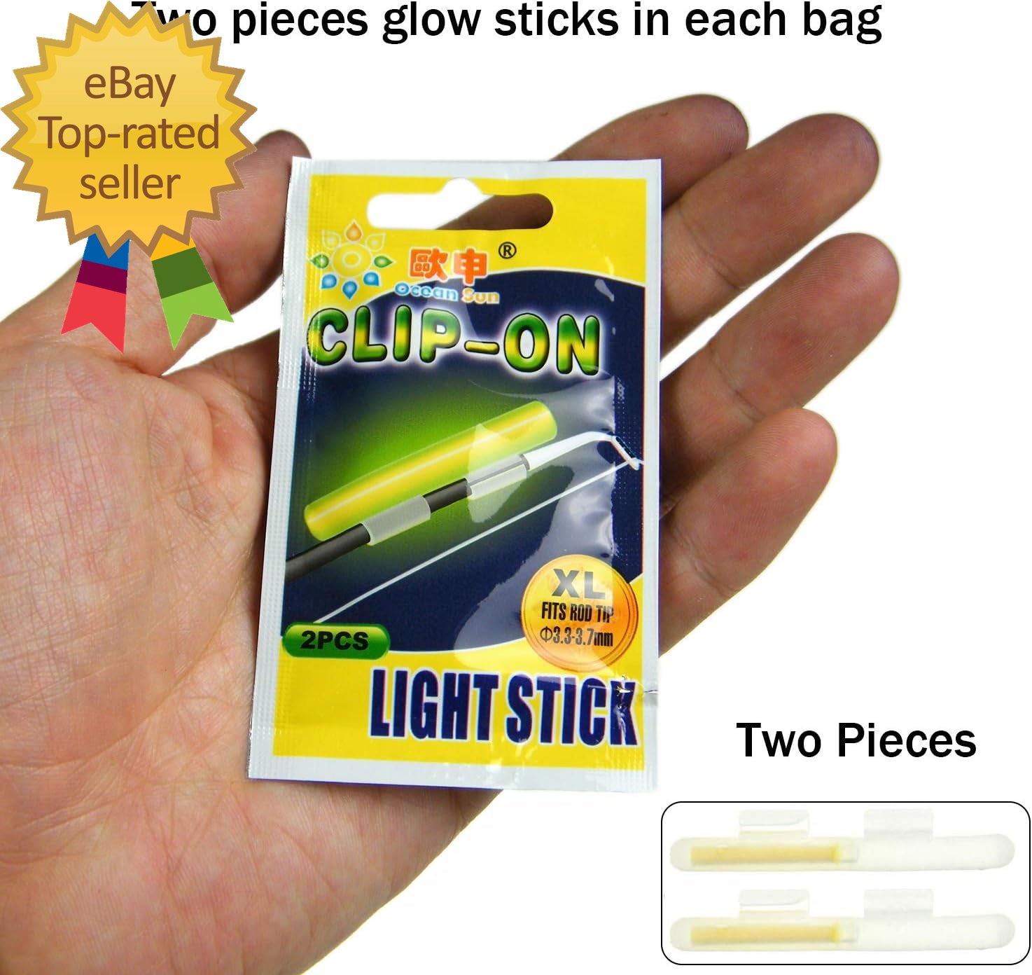 Clip-On Fishing Glow Sticks for Pole Fishing Rod Tip Light Fishing Pole Light St