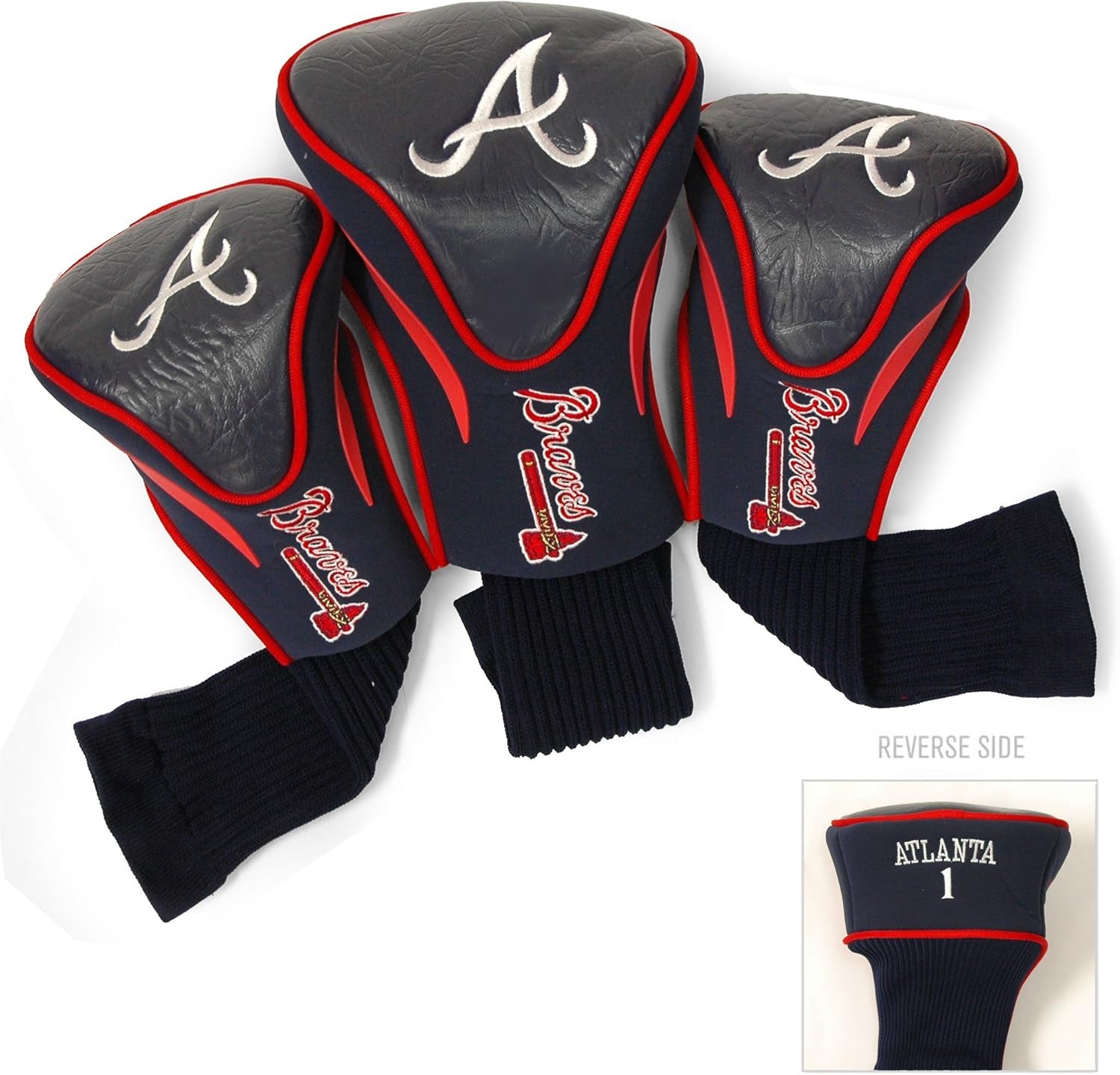 Team Golf MLB Adult-Unisex 3 Pack Contour Head Covers