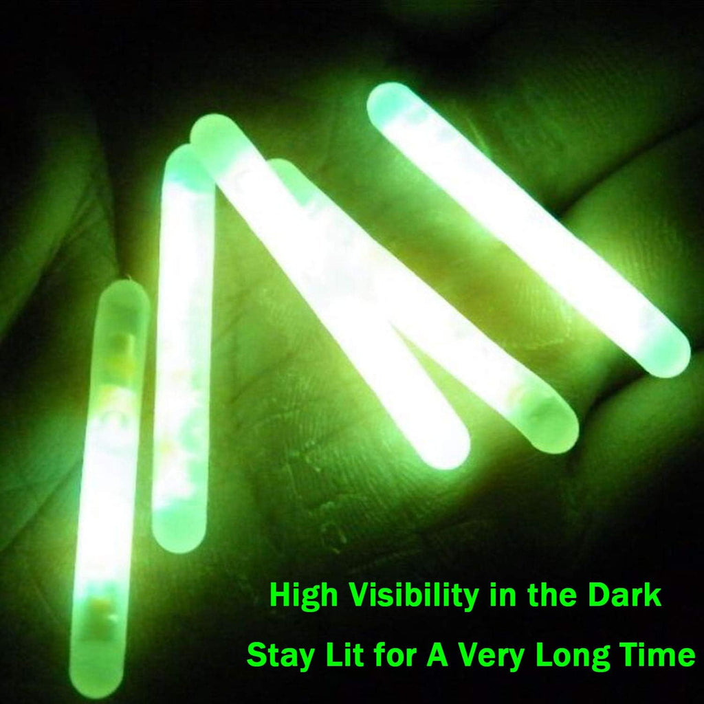 Qualyqualy Fishing Glow Sticks for Bobbers 1" 1.5" 2" 3" Fishing Bobber Lights, Fishing Rod Bell Alarm Lights, Bobber Glow Sticks Bulk Kit 10-250Pcs
