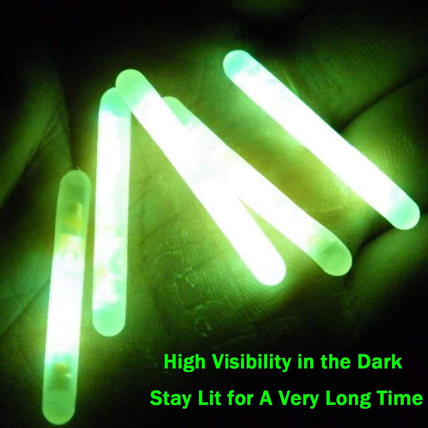 Qualyqualy Fishing Glow Sticks for Bobbers 1" 1.5" 2" 3" Fishing Bobber Lights, Fishing Rod Bell Alarm Lights, Bobber Glow Sticks Bulk Kit 10-250Pcs