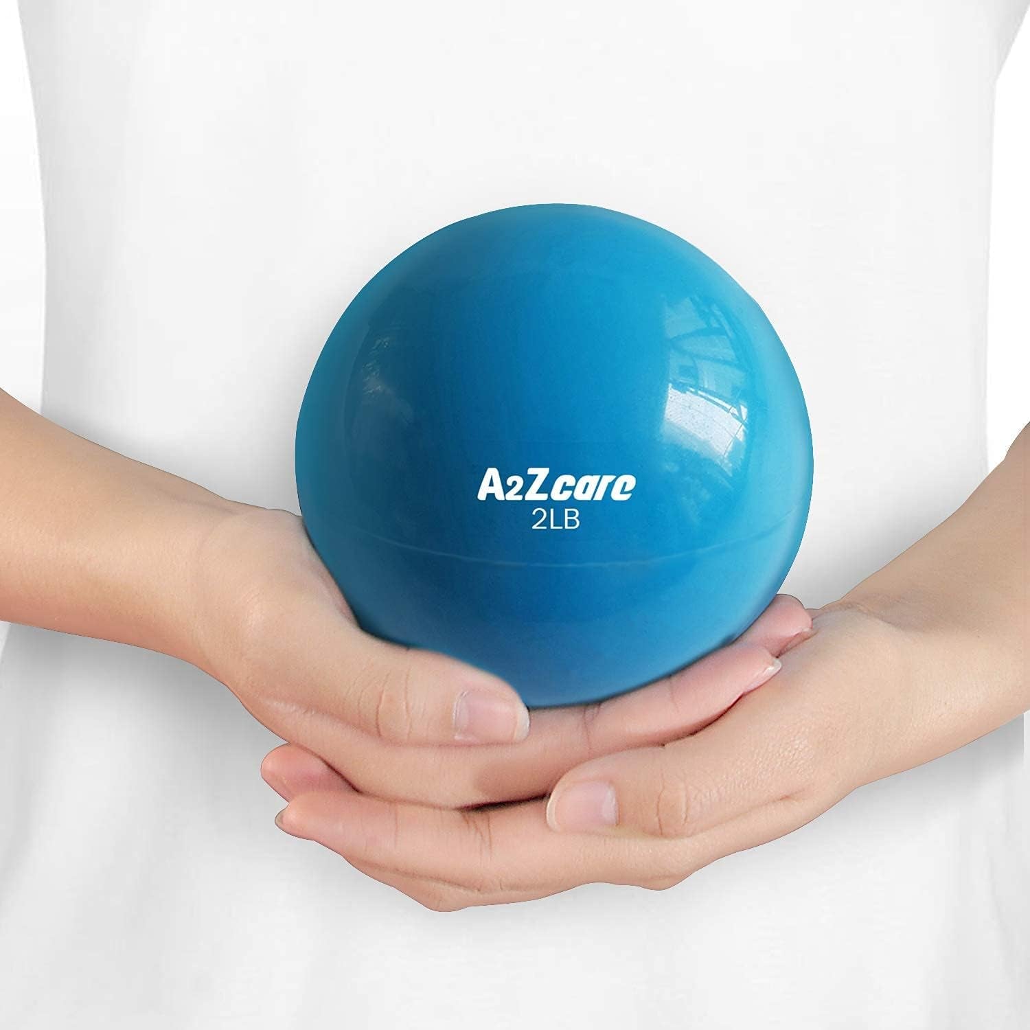 A2ZCARE Toning Ball - Weighted Toning Exercise Ball - Soft Weighted Medicine Ball for Pilates, Yoga, Physical Therapy and Fitness