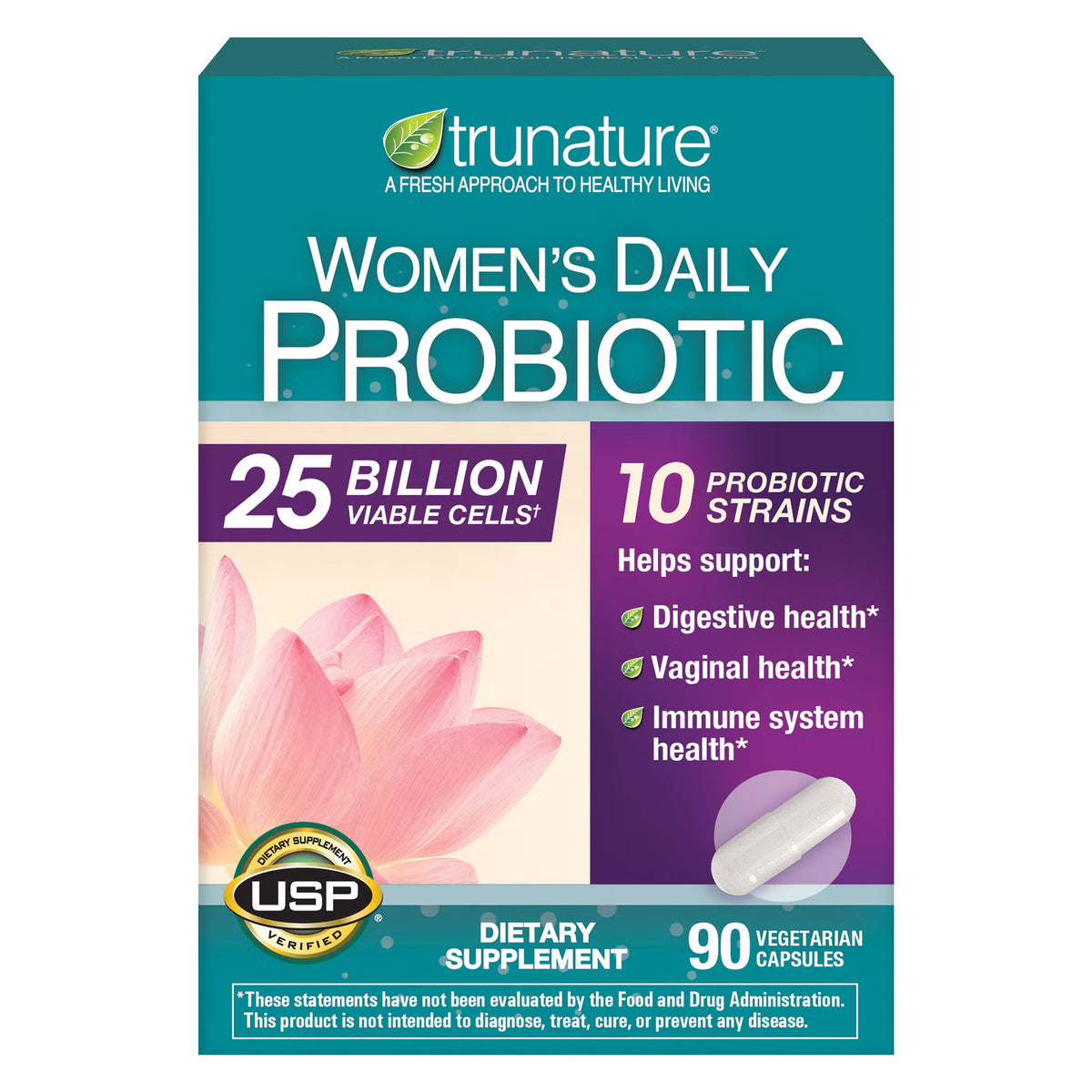 Trunature Women'S Daily Probiotic, 90 Vegetarian Capsules