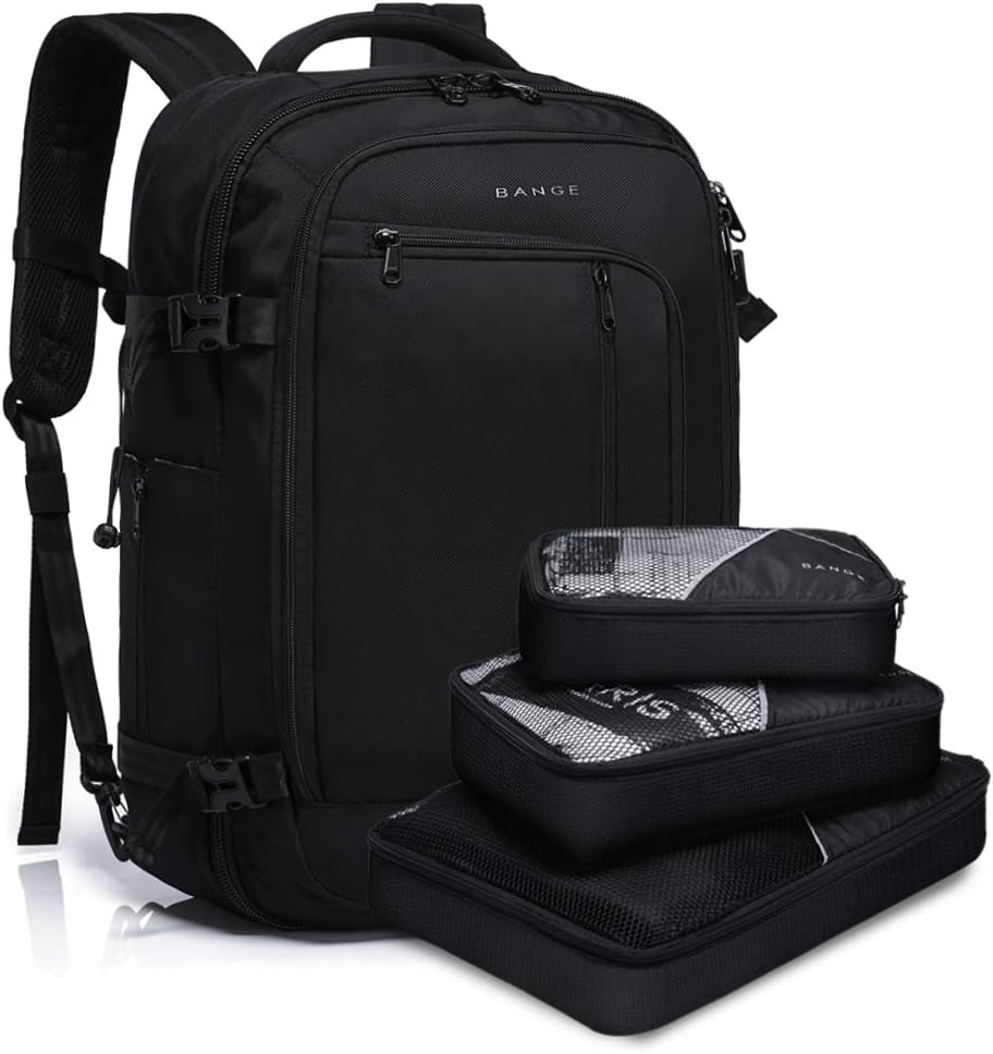 BANGE Mens Business Backpack for Work, Computer Backpacks Fits for 17.3 Inch Notebook,Convertible Weekend Backpack Briefcase for Traveling