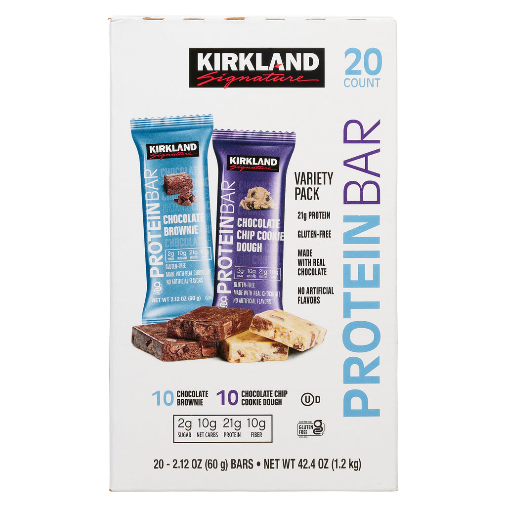 Kirkland Signature Protein Bar, Variety Pack, 2.12 Oz, 20-Count