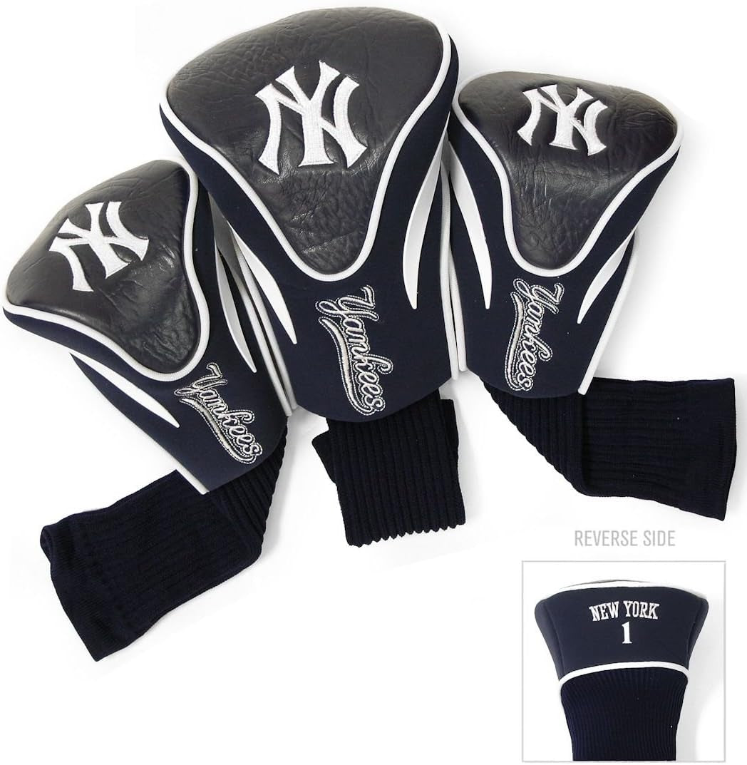 Team Golf MLB Adult-Unisex 3 Pack Contour Head Covers