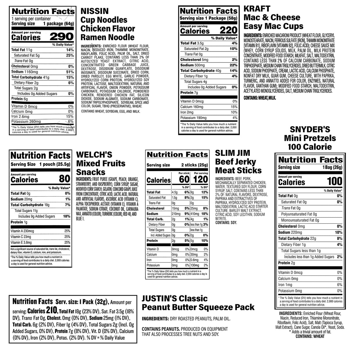 Dorm Room Snack Box, 68-Piece
