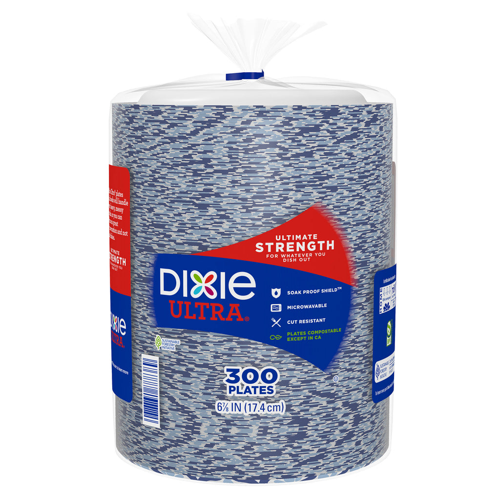 Dixie Ultra 6-7/8" Paper Plate, 300-Count