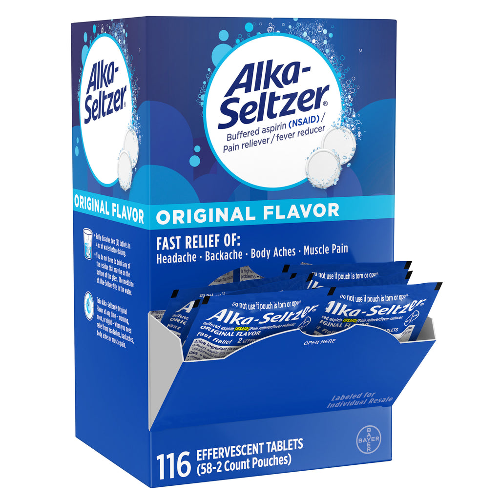 Alka-Seltzer Original, 2 Effervescent Tablets, 58 Pouches