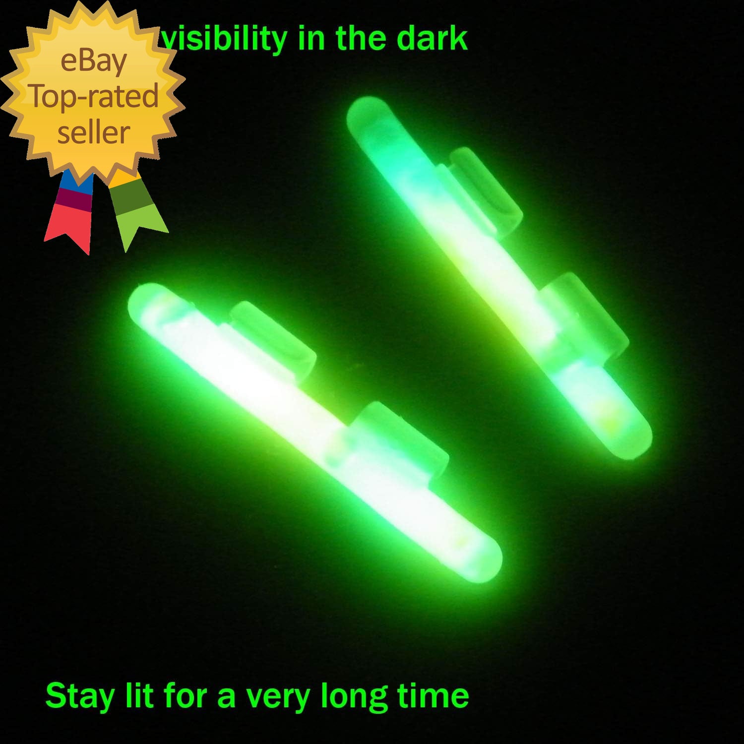 Clip-On Fishing Glow Sticks for Pole Fishing Rod Tip Light Fishing Pole Light St