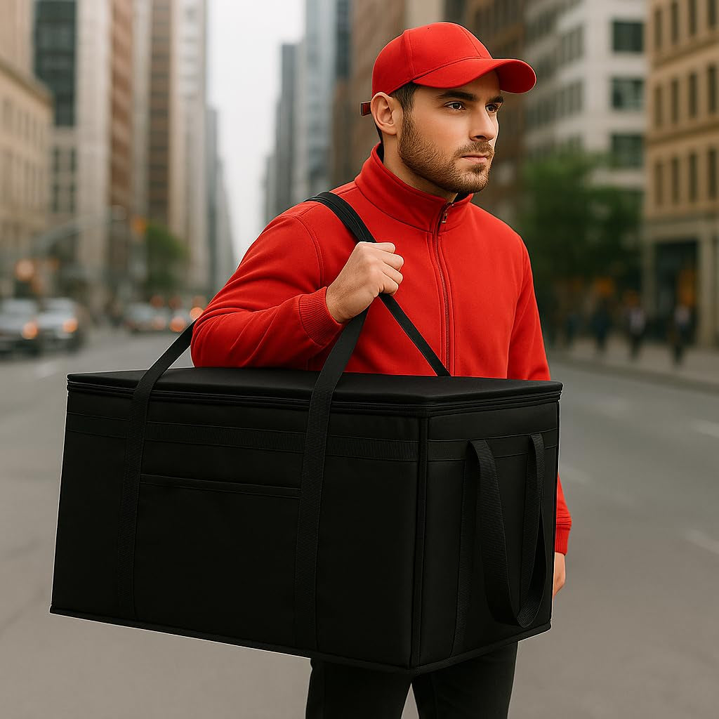 Musbus Catering Bag Doordash 22X14X13 3 Pack Insulated Food Delivery Bag Cooler Bags Keep Food Warm Therma Cooler Bags Therma Catering Shopper Accessories Hot