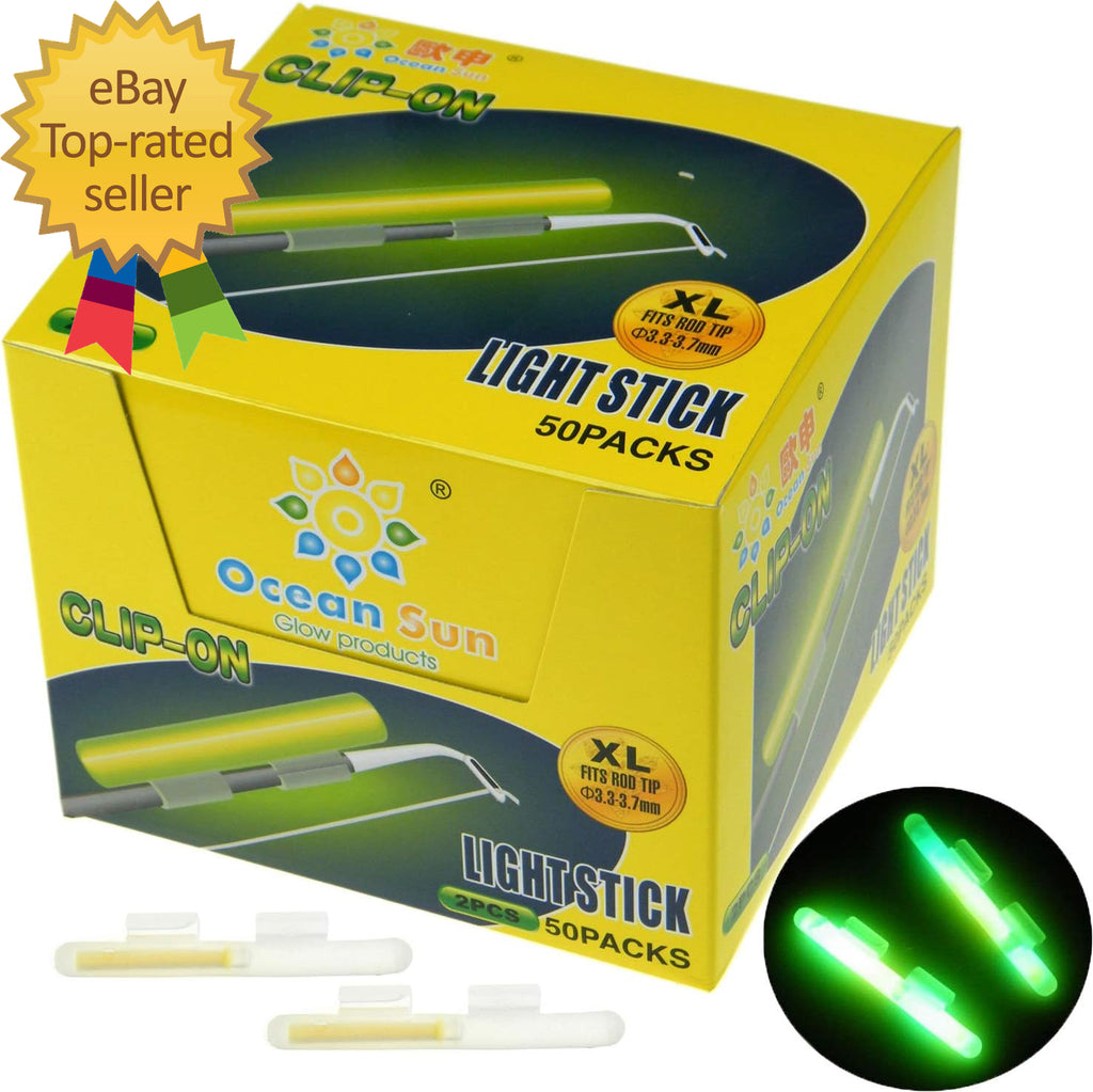 Clip-On Fishing Glow Sticks for Pole Fishing Rod Tip Light Fishing Pole Light St