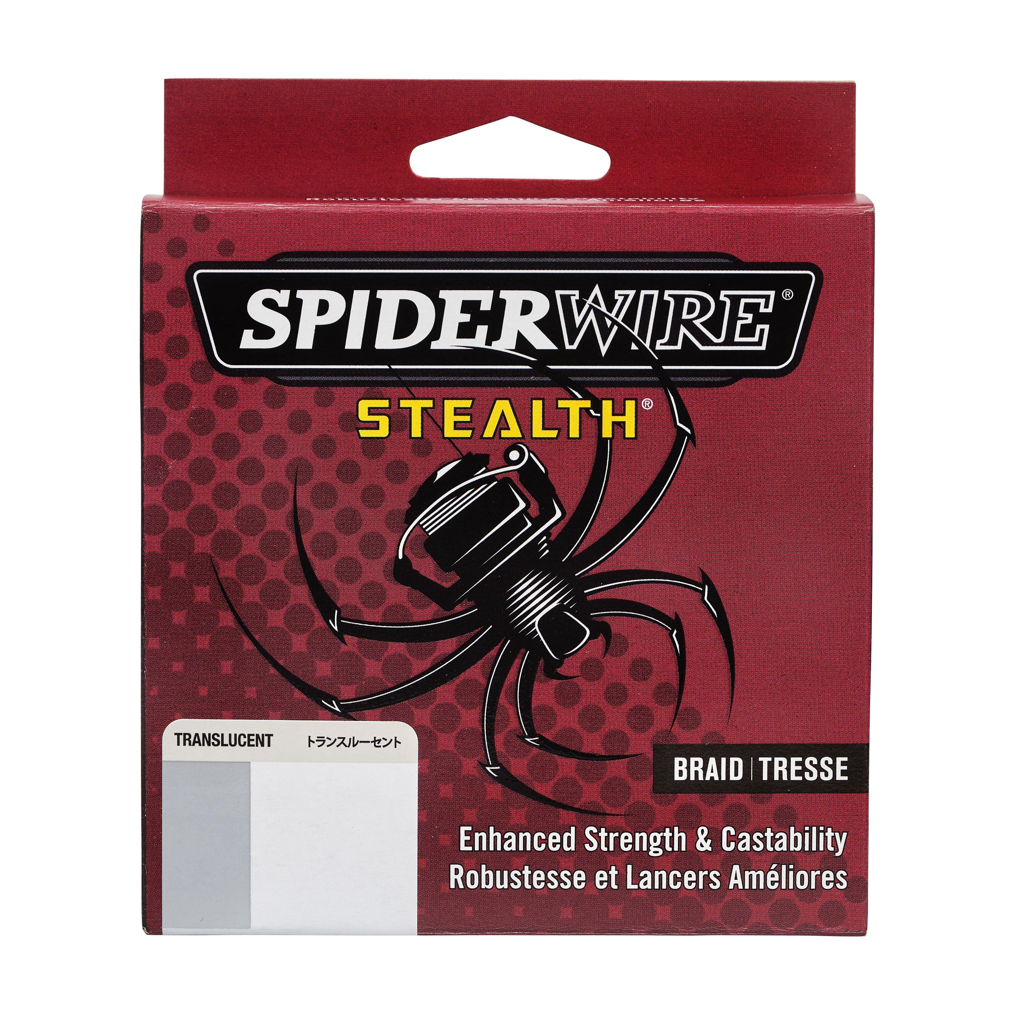 Stealth® Translucent Braid Fishing Line, Translucent, 8 Lb Test Strength, 125 Yd