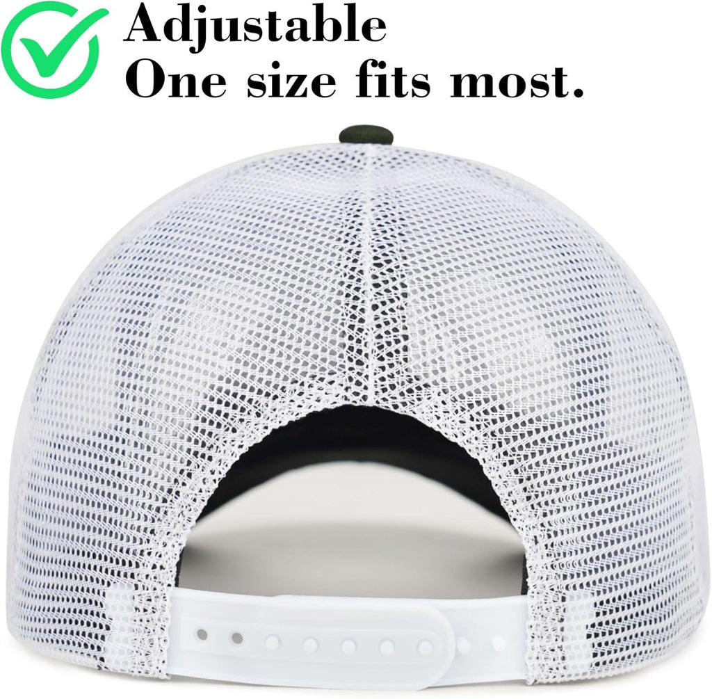 American Fish Flag Trucker Hats - Fishing Gifts for Men - Outdoor Snapback Fishing Hats Perfect for Camping and Daily Use