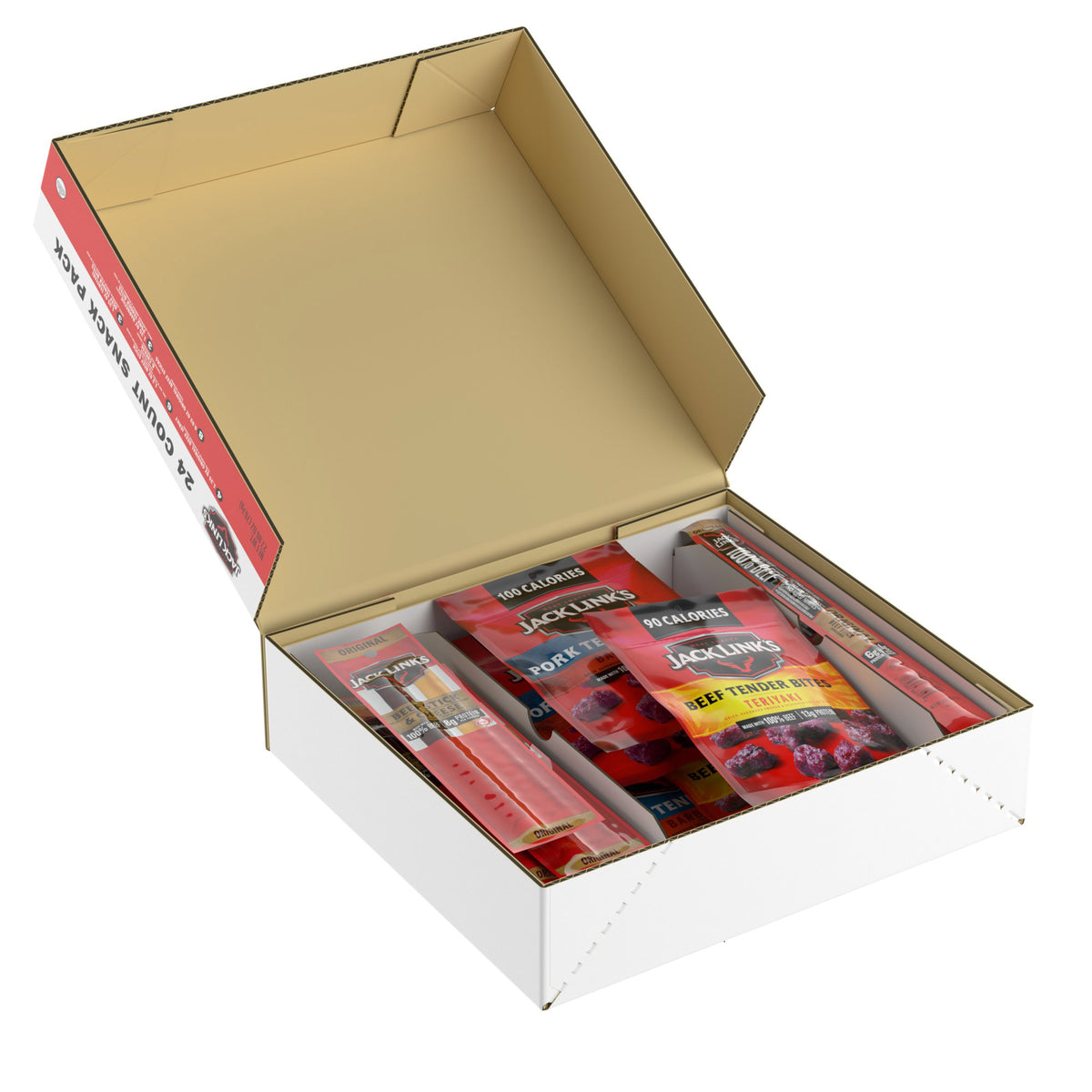 Jack Link'S Protein Snack Box, Variety Pack, 24-Count